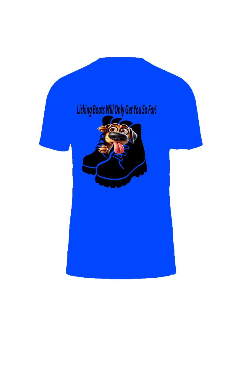 Please don’t lick the boots T-shirt