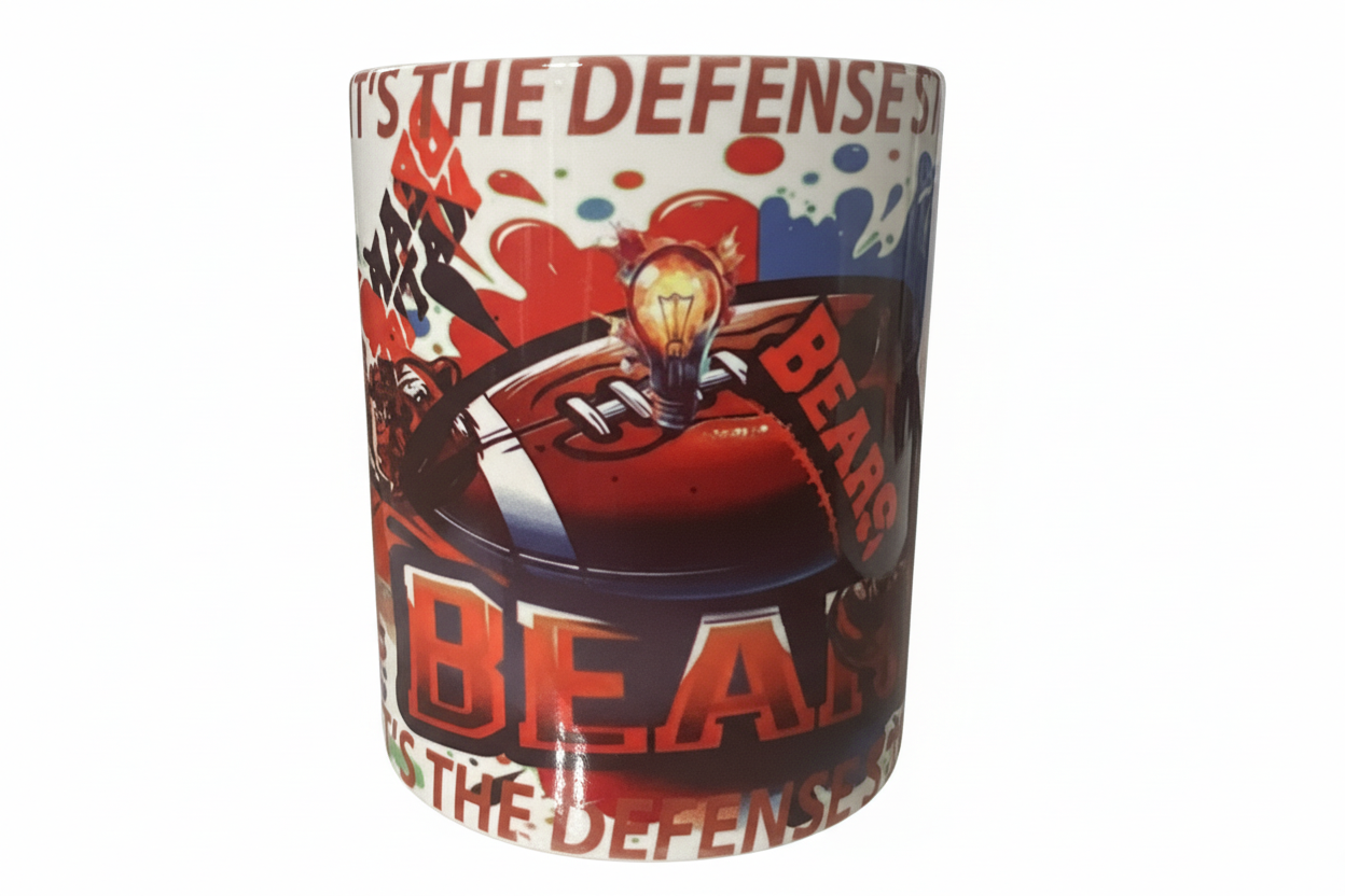 It’s The Defense Stupid, Bears coffee cup