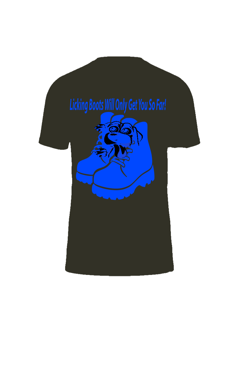 Please don’t lick the boots T-shirt