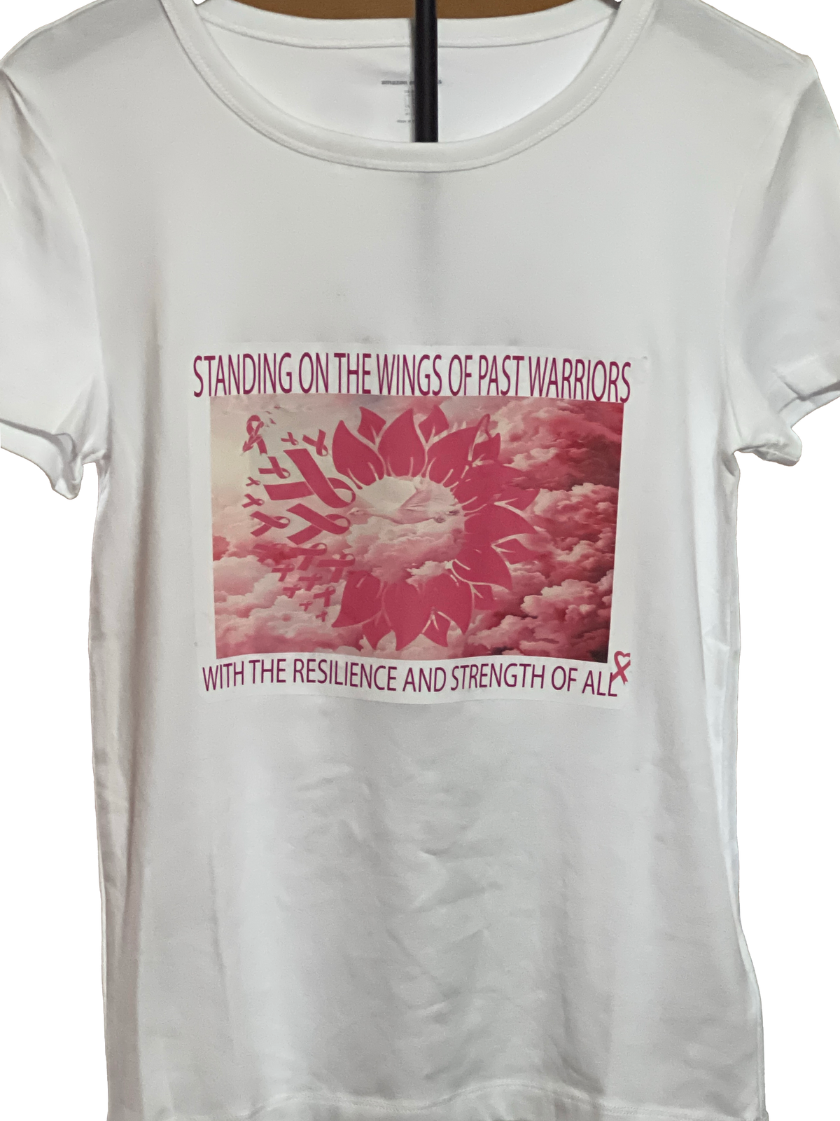 Standing on the Wings of Past Warriors – Breast Cancer Awareness Tee