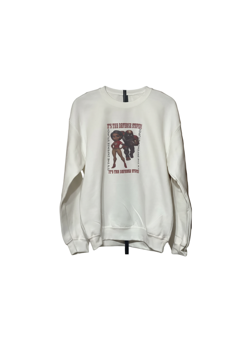 Women's It's the Defense Stupid Football Sweatshirt
