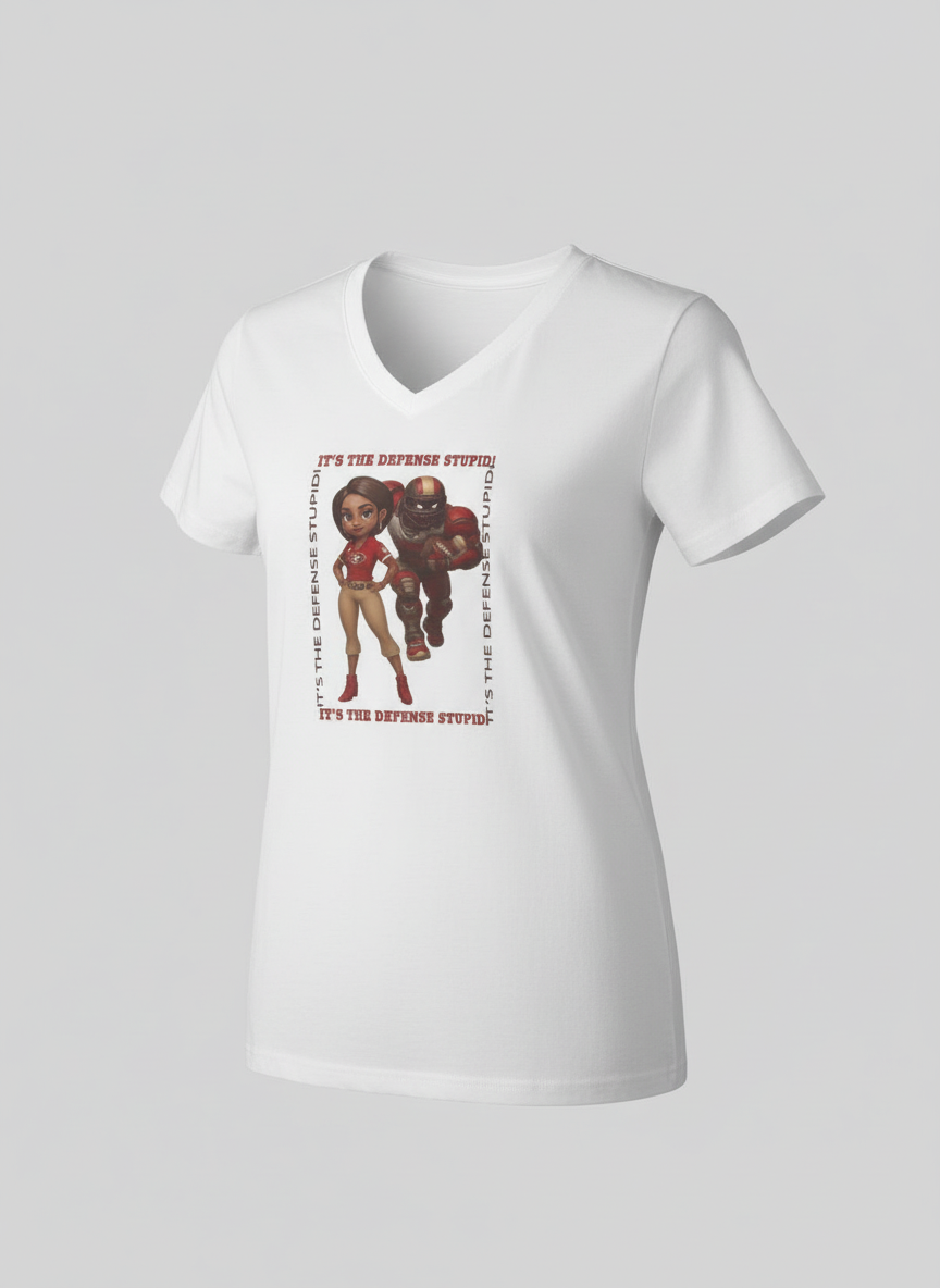 It's the Defense Women's 49ers Football T-Shirt