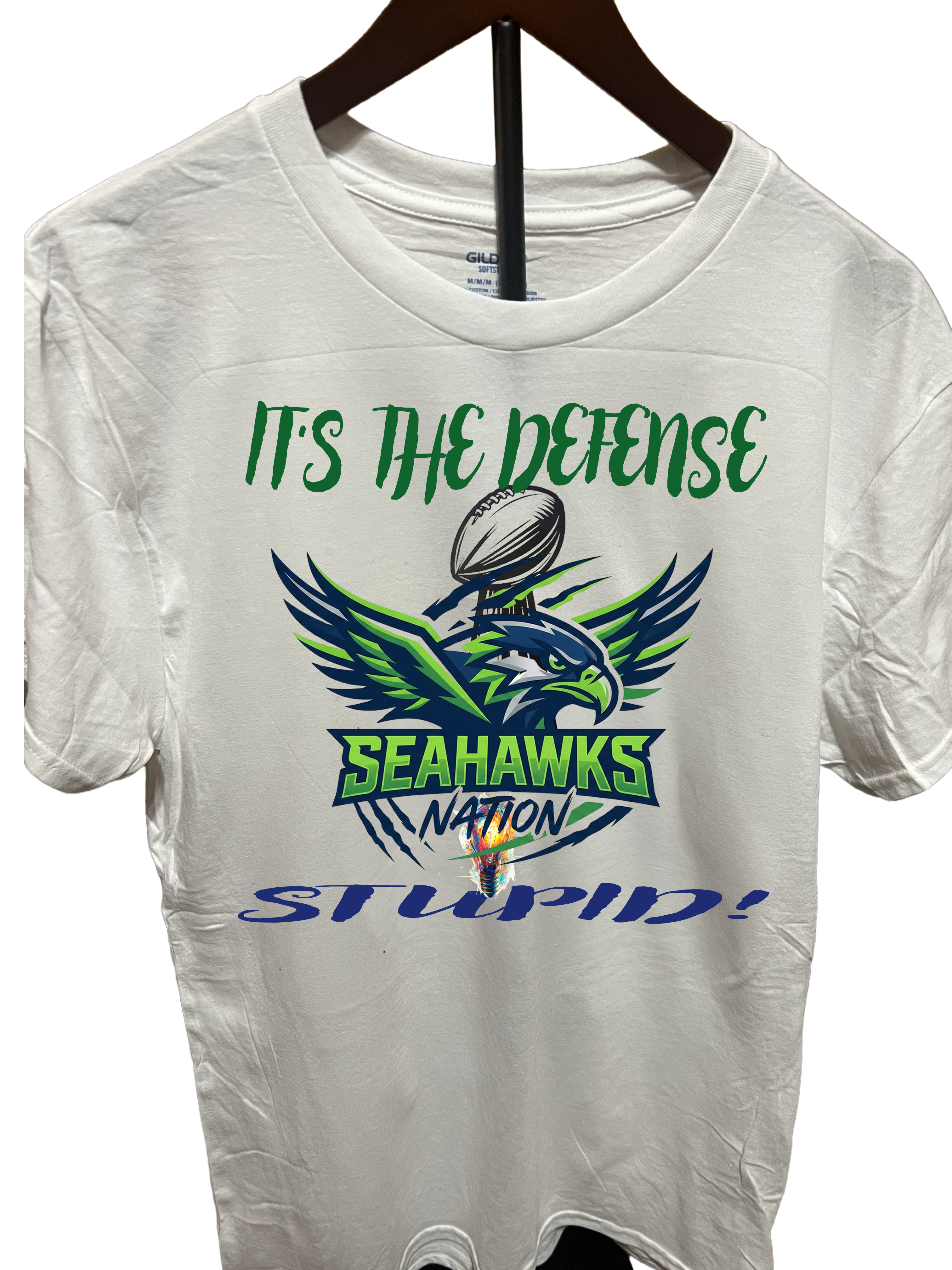 It's The Defense Stupid Football 2 Seahawks T-shirt