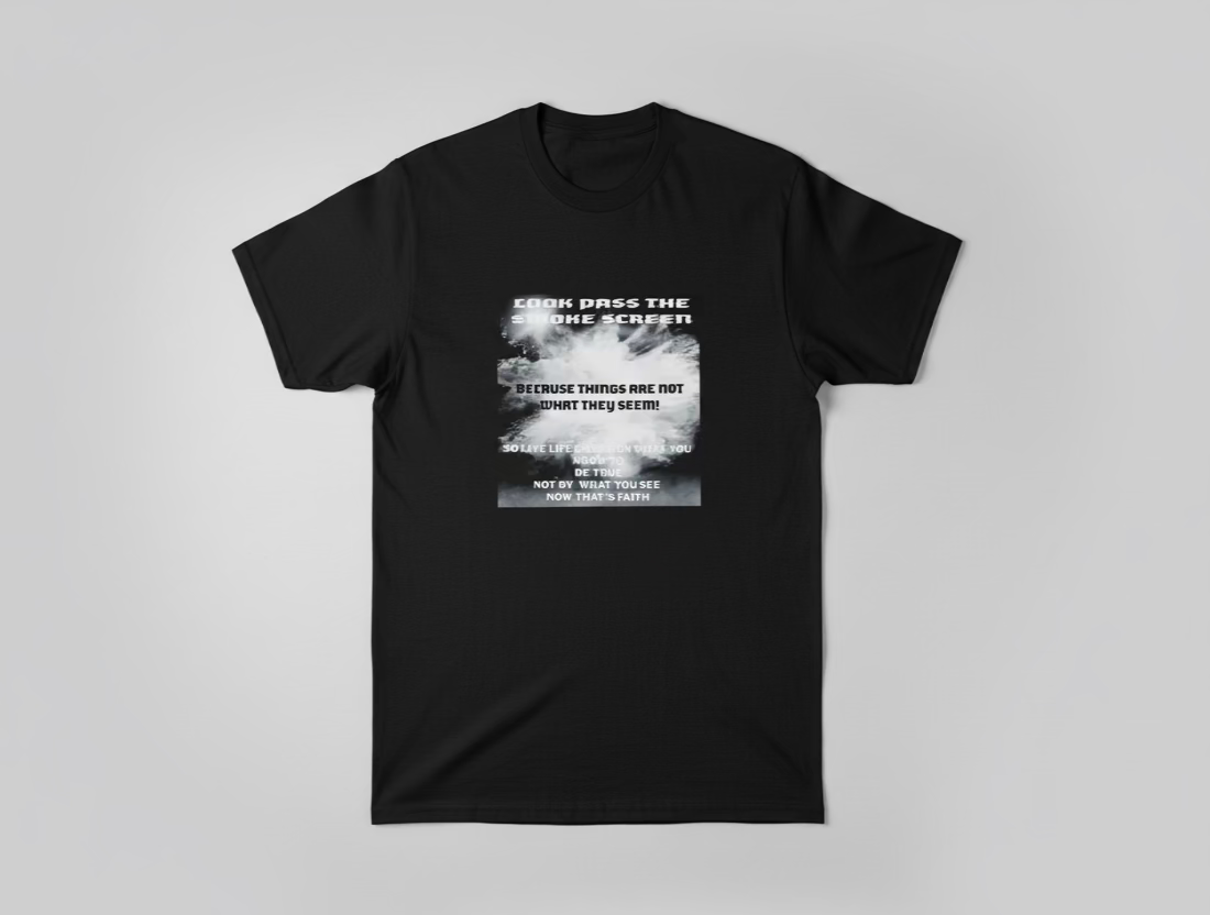 Gildan White Smoke Screen T-shirt