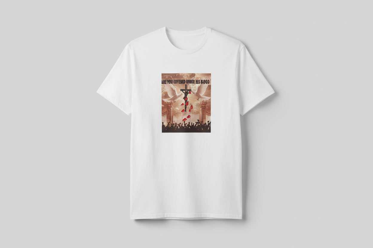 Are You Covered white unisex short sleeve T-shirt