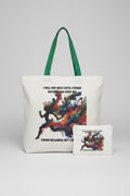 I will not Rest tote and cosmetic bag