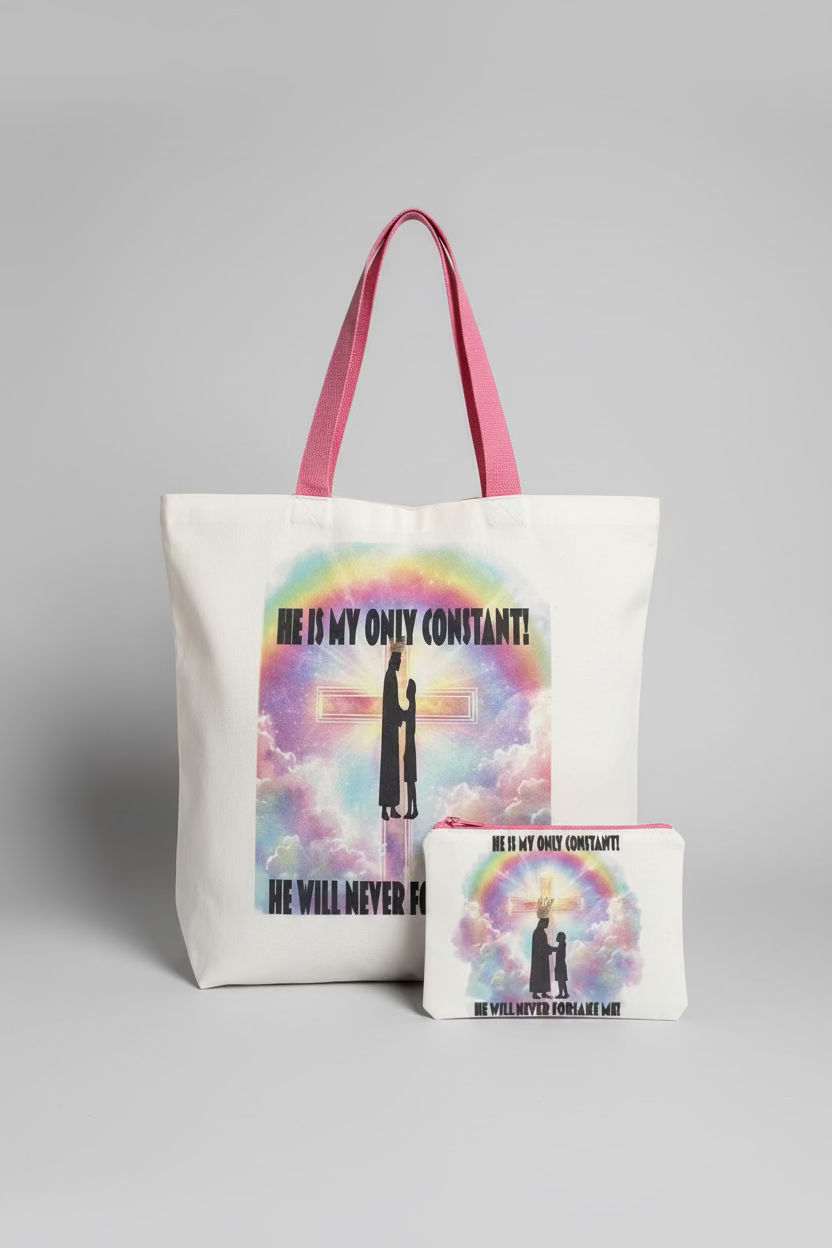 My only constant tote and cosmetic bag