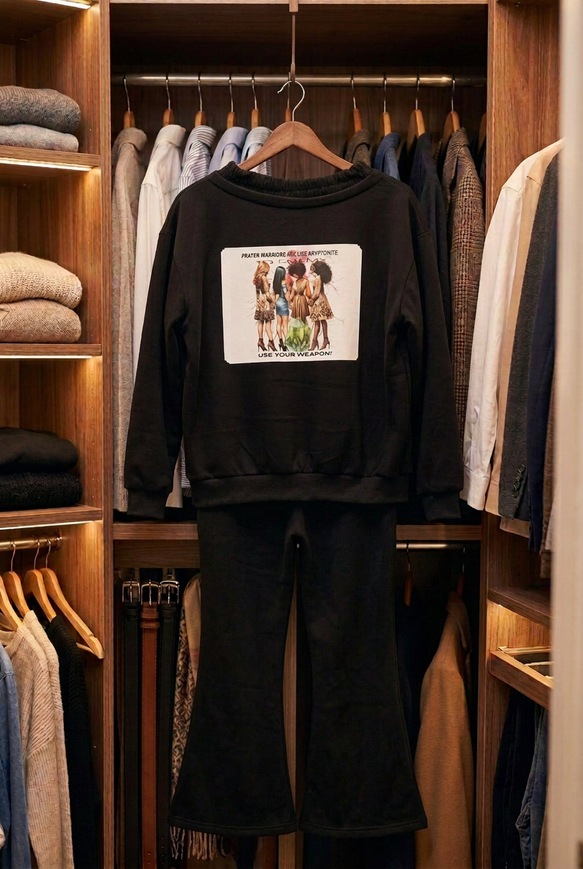 Warriors Over Sized sweatshirt  set